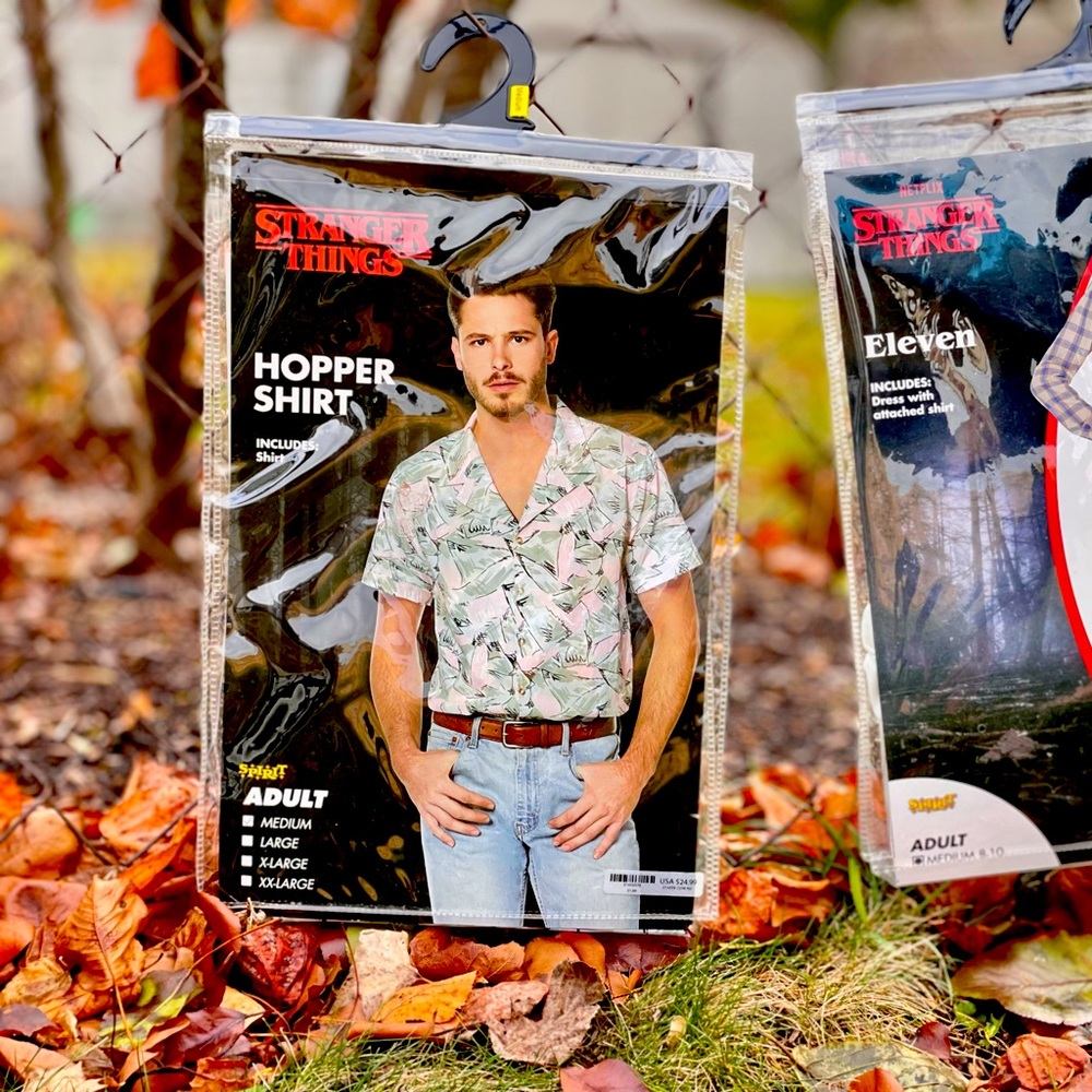 HALLOWEEN COSTUME WORN ONCE•STRANGER THINGS•HOPPER